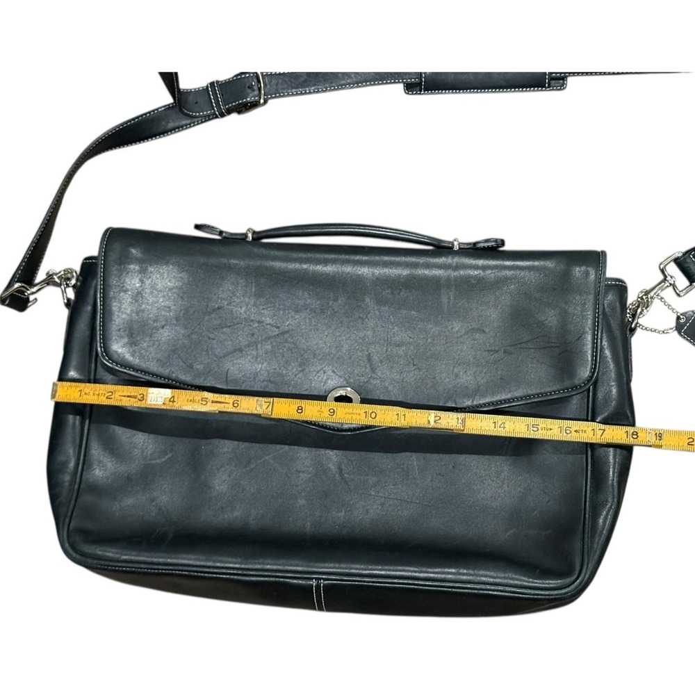 Vintage Coach Lexington Messenger Bag Black Leather Briefcase Crossbody 6457 - Picture 16 of 16